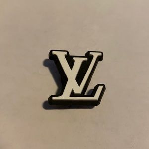 Black and white croc charm